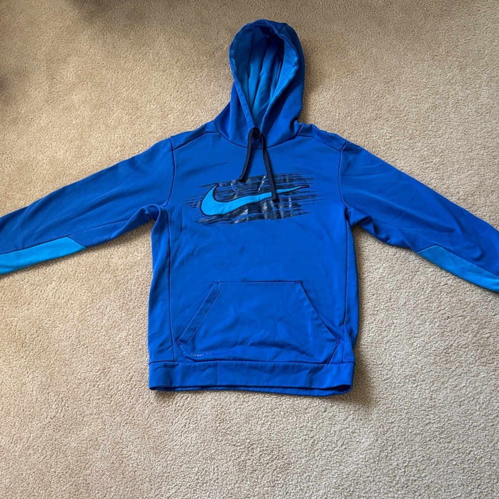 Nike Men's Vibrant Blue Hoodie